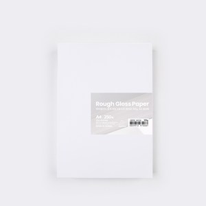 PapePhant 하이퀄리티 용지 러프그로스지 (Rough Gloss pape), 화이트 105g A4 250매