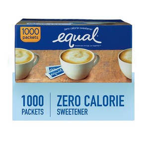 [당일] 이퀄 제로 칼로리 설탕 대체 아스파탐 스위트너 1000 개입 Equal Zeo Caloie Sweetene 1 000 ct., 1kg, 1000개입