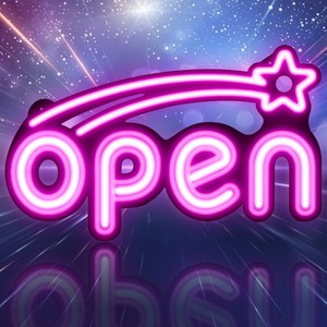 LED보드나라 슈팅스타 OPEN 보드 7가지 LED 패턴 오픈 실리콘 OPEN LED보드 LED간판 오픈 네온 사인 보드 카페 간판 미니간판, X-2_교차깜빡임 슈팅스타 OPEN 핑크