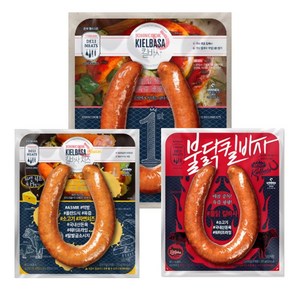 존쿡 델리미트 킬바사 소시지 3종 세트(원조+치즈+불닭), 1개, 270g