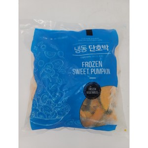 [얌얌마켓] 냉동 단호박 슬라이스 1kg (아이스박스 포함), 1개