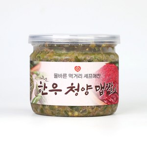 셰프애찬 수제 청양 한우 맵짤이 다대기 땡초장, 1개, 250g