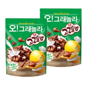 빠야몰 마켓 오그래놀라 초코 고래밥 250g, 2개