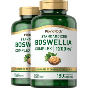 PipingRock 피핑락[미국]보스웰리아 콤프렉스 Boswellia Complex 1200mg 180정capsules., 4개, 1200 mg/180 정capsules, 180정