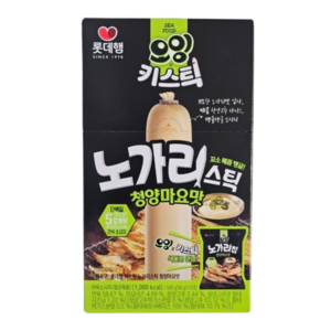 롯데푸드 키스틱 노가리스틱 500g(50gX10개) 청양마요맛 간식 소시지, 500g, 1개