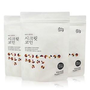 시크릿코인 편안한맛 고체 육수 조미료, 80g, 3개