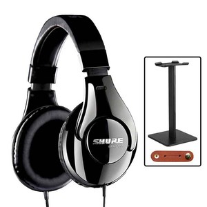 SHURE SRH240A 슈어 유선 헤드폰 + 거치대 + 줄감개