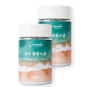 [비소뉴] 용융소금 미네랄소금 국내산, 250g, 2개