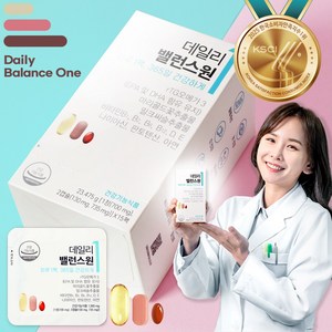 하루1팩 데일리밸런스원 TG오메가3+밀크씨슬+루테인을 한번에, 15회분, 1박스