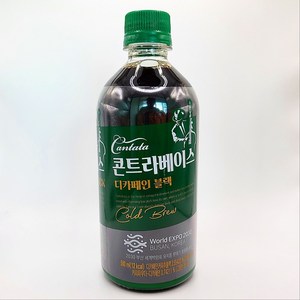 칸타타콘트라베이스 디카페인 커피 블랙, 24개, 500ml