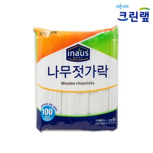 크린랲 이나우스 나무젓가락 100P 10개, 100개입