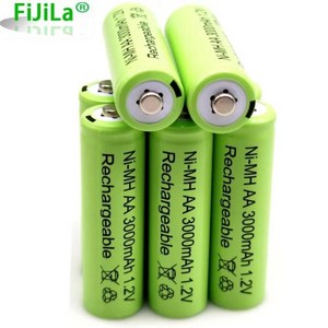 AA 1.2V 3000mAh NiMH 1.2V 충전식 배터리 녹색 배터리 정원 태양광 램프 LED 손전등 랜턴 램프 토치 NiMH 태양광 충전지, 01=1.2V_16 pcs