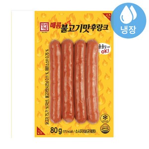 한성 매콤 불고기맛 후랑크 80g (15개) 아이스박스, 20개