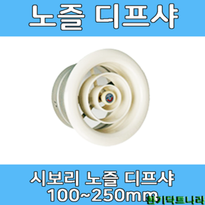 디퓨샤 시보리 노즐 디프샤 디프져 환기구, 시보리노즐-125mm(무피스)