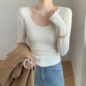 레일라 뮤어 u넥 슬림 긴팔티 S25SPT031803