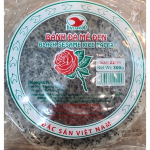 월드푸드 베트남 반다메 검정깨 라이스페이퍼 크래커 과자 BANH DA ME DEN, 1개, 300g