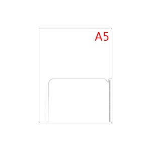 A5 투포켓화일 투명 홀더 10매묶음_A2031, A5 투포켓 화일 투명[A2031](10개), 1개