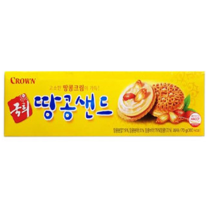 크라운 국희 땅콩샌드, 70g, 23개