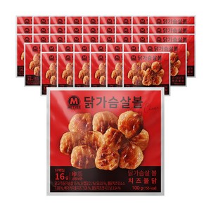 미트리 닭가슴살 볼 치즈불닭 100g, 42개