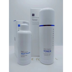 르네셀 멀티 펩타이드 토너 200ml+르네셀 플라센 엔자임 서브-애씨드 워시 파우더 80g, 1개