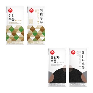 귀리우유 190ml x 24입 + 흑임자우유 190ml x 24입, 24세트, 1박스