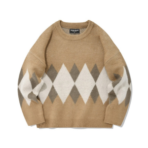 세인트페인 SP DIAMOND JACQUARD SWEATER