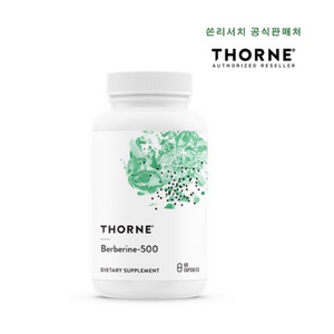 Thorne Research 베르베린-500 캡슐 60정, 1개, 500mg