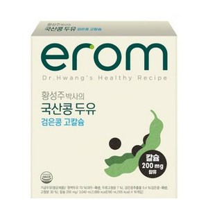 이롬 황성주 박사의 국산콩 두유 검은콩 고칼슘, 190ml, 32개