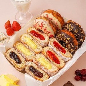 자연맛남 [푸드맛남] 우리밀 당일생산 명장 수제도넛 12개입, 1개