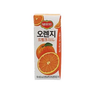 델몬트 드링크팩 오렌지, 190ml, 48개