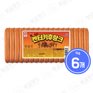 사조 빅켄터키후랑크1kg, 6개, 1kg