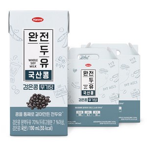 완전두유 검은콩 무가당, 190ml, 32개