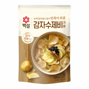 백설 감자수제비가루 500g, 3개