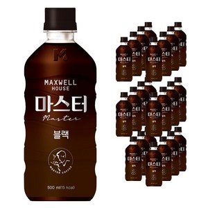 맥스웰하우스 마스터 블랙커피, 500ml, 24개