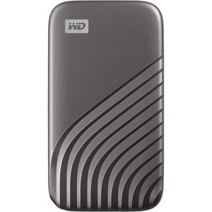 Western Digital 4TB My Passport SSD 외장 휴대용 솔리드 스테이트 드라이브 회색 최대 1050MBs USB 3.2 Gen2 및 USBC 호환이전 시스, 1개