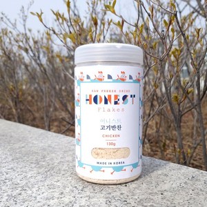 강아지 사료 토핑 어니스트 동결건조 고기반찬, 3개, 130g, 치킨