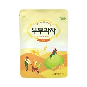 쿠키아 오리지널 뚜부과자, 50g, 24개