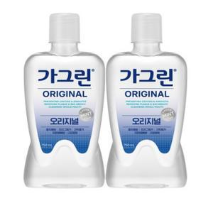 가그린 오리지널 구강청결제, 750ml, 2개