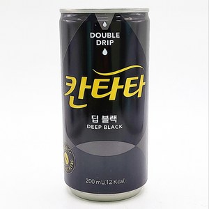 칸타타 블랙커피 딥블랙, 12개, 200ml