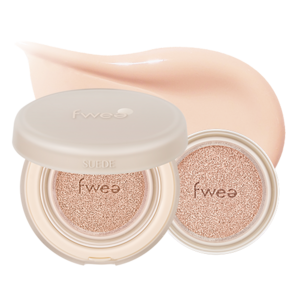 [본사:정품]FWEE 퓌쿠션 스웨이드 BEST컬러 퓌 쿠션 SPF 50+ PA+++ #단숨커버 #겉보속촉 #편한매트, 03 누드스웨이드 본품+리필, 1개