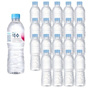 석수 무라벨 생수, 500ml, 20개