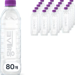 몽베스트 위드어스 무라벨 생수, 500ml, 80개