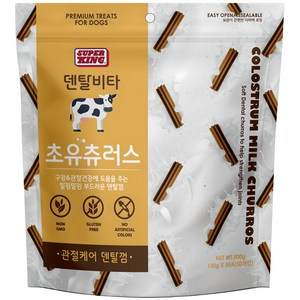 슈퍼킹 강아지 덴탈비타 초유츄러스 강아지 덴탈껌 관절케어 50개입, 500g, 1개