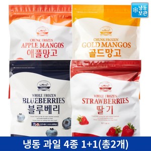 베리필드 냉동 딸기 1kg 블루베리 1kg 골드망고 1kg 애플망고 1kg 망고 1+1(총2개), 딸기(이집트산)1kg 1개, 블루베리(칠레산)1kg 1개, 2개