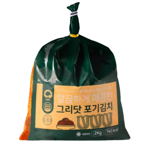 그리닷 국내산 포기김치 2kg, 1개