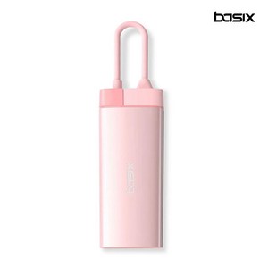 베이식스 6in1 USB-C 컬러 멀티 허브 C포트 HDMI USB3.0 RJ45, 핑크, BS6A, 1개