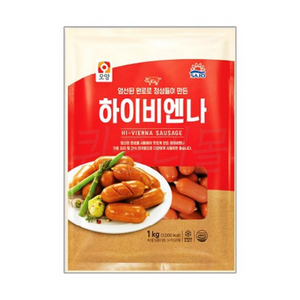 사조오양 하이비엔나 소세지 소시지, 1kg, 6개