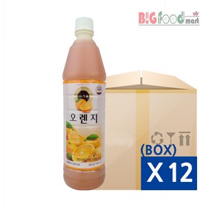 청솔 오렌지원액 835ml X 12개 (BOX)