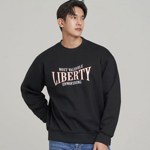 업클라스 세미 오버핏 LIBERTY 특양면 맨투맨 a4109