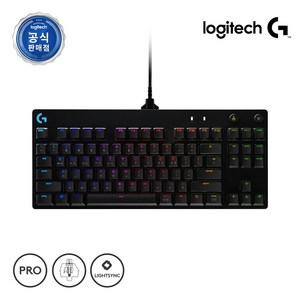 로지텍 PRO TKL GX BLUE 기계식 게이밍 유선 텐키리스 키보드, 혼합색상, YU0039, 청축